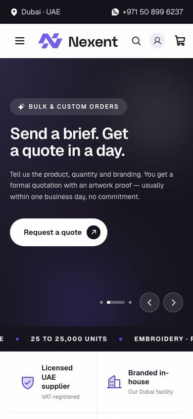 Nexent platform on mobile